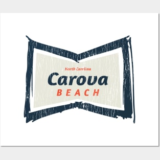 Carova, NC Summertime Vacationing Bowtie Sign Posters and Art